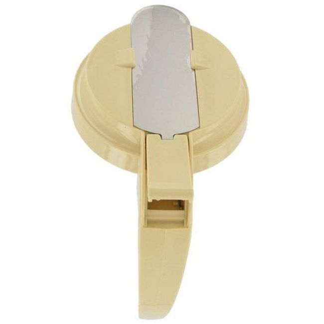 4748T-18 Dripcut Almond Plastic Server Top for 48 And 64 oz Serving Jar