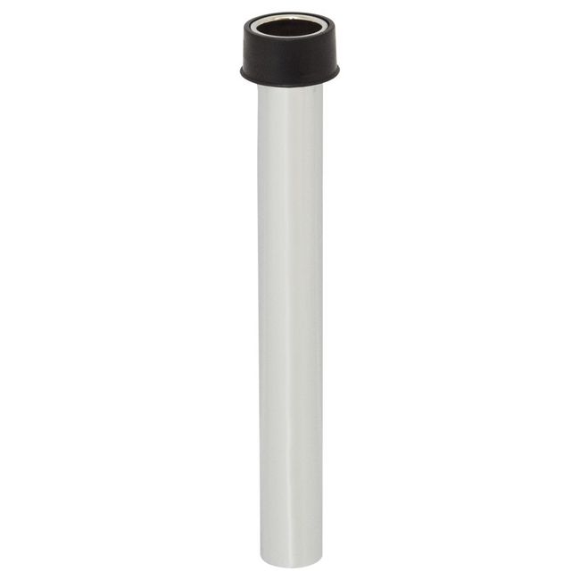 Brass Nickel-Plated Overflow Tube with Neoprene Stopper