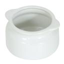 Ceramic White Onion Soup Bowl with Handle
