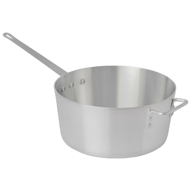 Thermalloy Standard Weight Aluminum Tapered Sauce Pan with Helping Handle