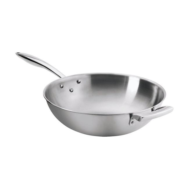 Thermalloy Stainless Steel Tri-Ply Wok