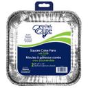 Square Cake Pan with Plastic Lid