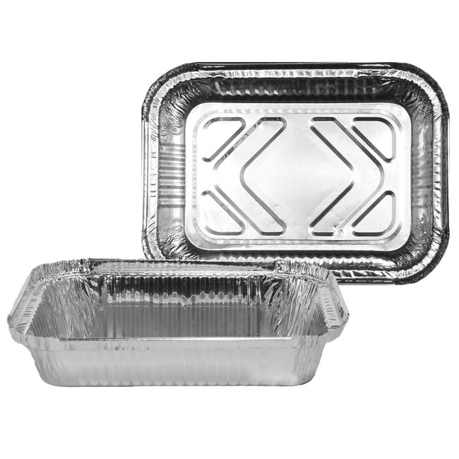 Shallow Oblong Aluminum Container
