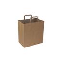 Kraft Paper Shopping Bag with Flat Handle