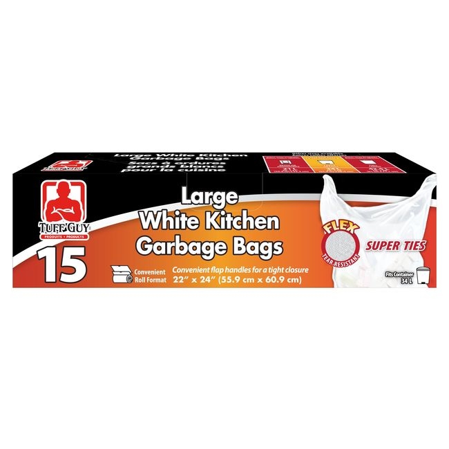 White Tear Resistant Kitchen Bag