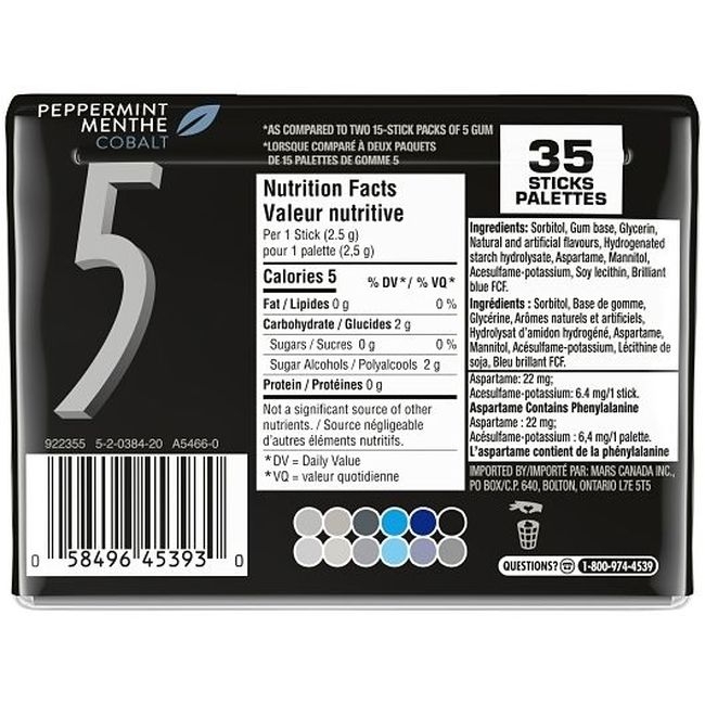 Peppermint Sugar Free Chewing Gum