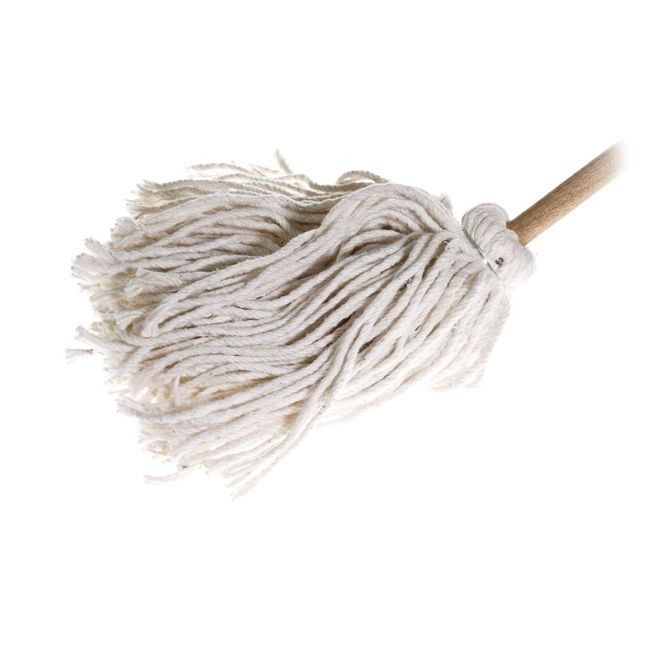 Cotton Yacht Mop with 54 in Wire Bound Handle