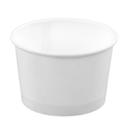 White Paperboard Rolled Rim Econo Container