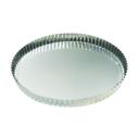 Tin Plate Round Fluted Tart Mold with Fixed Bottom