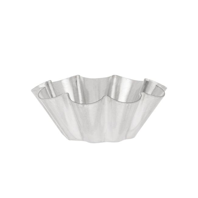 Tinned Brioche Small Fluted Mold with 9 Ribs