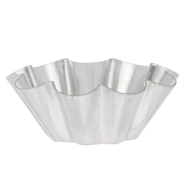 Tinned Brioche Small Fluted Mold with 10 Ribs