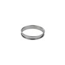 Stainless Steel Tart Ring with Rolled Edges