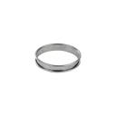 Stainless Steel Deep Tart Ring with Rolled Edges
