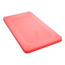 52432-02 Super Pan V Flexible Steam Table Hotel Red Third Size Pan Lid, 12.812 x 7.062 x 0.562 in Overall