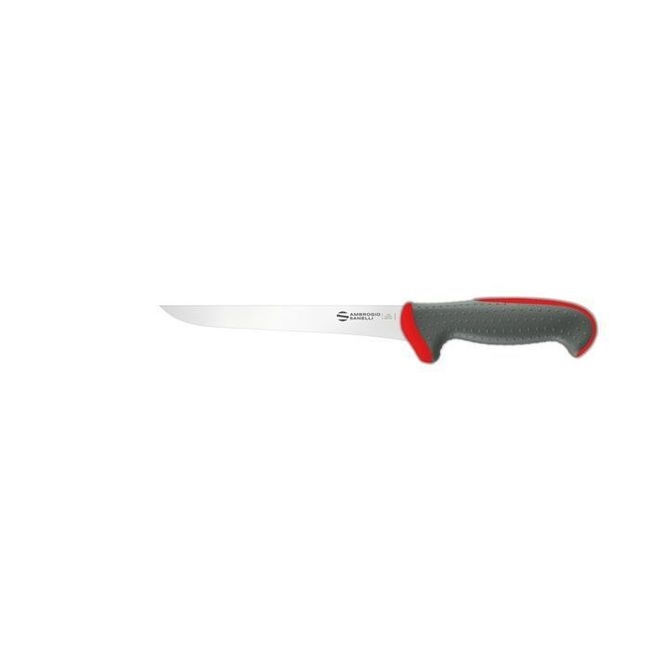 Tecna Red Narrow Boning Knife with Semi Polished Blade Finishing