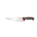 Tecna Red Chef Knife with Granton Edge and Semi Polished Blade Finishing