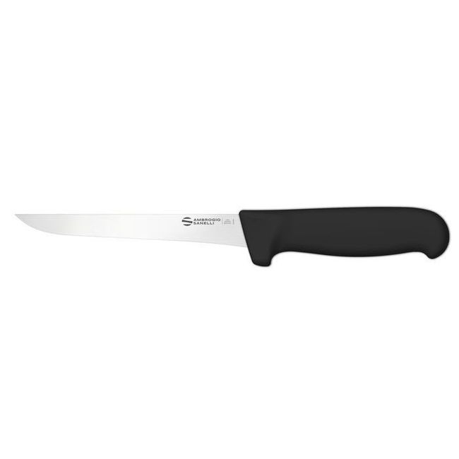 Supra Narrow Boning Knife with Smooth Semi Polished Blade Finishing