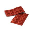 Siliconflex Alimentary Silicone 18 Cavities Savarin Mold 1.61 x 0.47 in Height Cavity