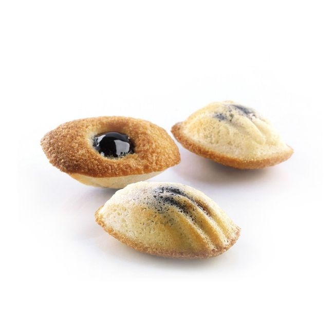 Black Silicone 44 Cavities Madeleine Mold