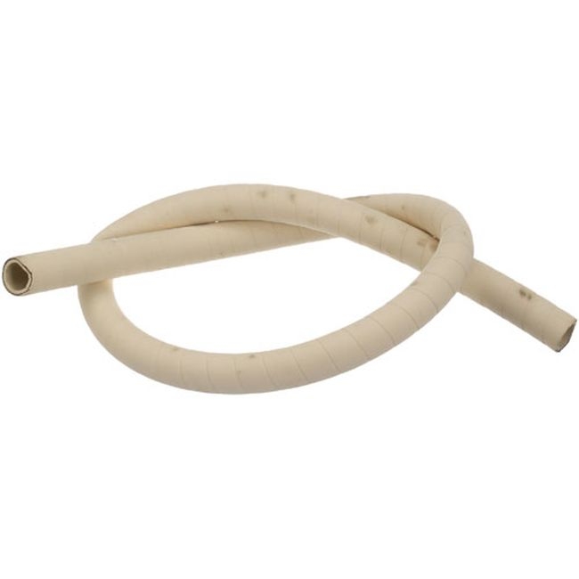 CLE08510 White Silicone Braid Hose, 1 in ID x 1 7/16 in OD