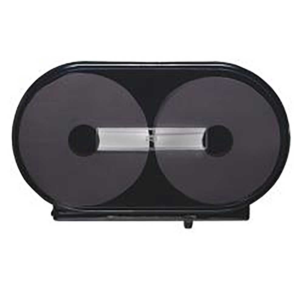 Black T1 Twin Jumbo Toilet Paper Roll Dispenser